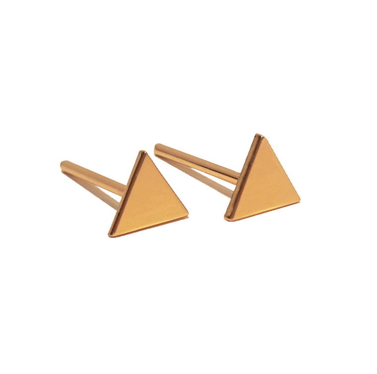 Kolczyki wkrętki trójkąty (P15012AU)