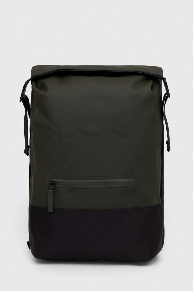 Rains plecak 14320 Backpacks kolor zielony duży gładki