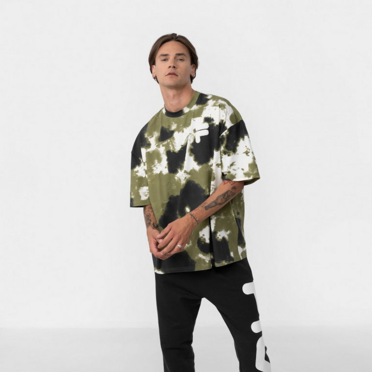 Męski t-shirt z nadrukiem FILA CLARO dropped shoulder tee