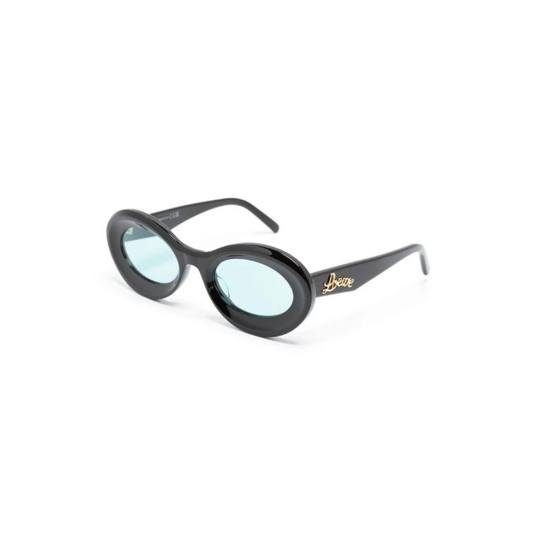 Czarne okulary przeciwsłoneczne z oryginalnym etui Loewe