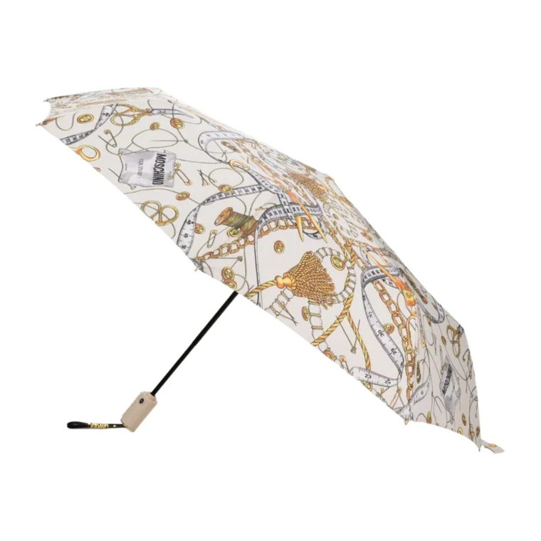 Kolorowy parasol z wzorem łańcucha Moschino