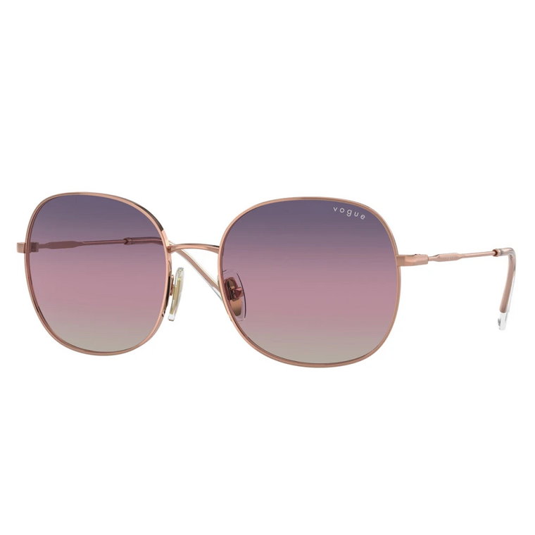 Metalowa oprawka okularów przeciwsłonecznych z potrójnymi soczewkami gradientowymi Vogue