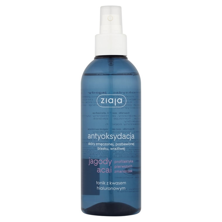 Ziaja Antyoksydacja Jagody Acai - tonik z kwasem hialuronowym w spray'u 200ml