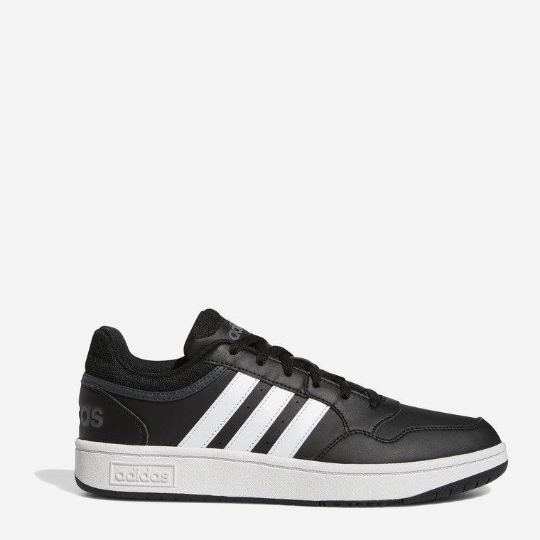 Tenisówki męskie z eko skóry do kostki adidas Hoops 3.0 GY5434 43 (UK 10) Białe (4065418290098). Trampki męskie