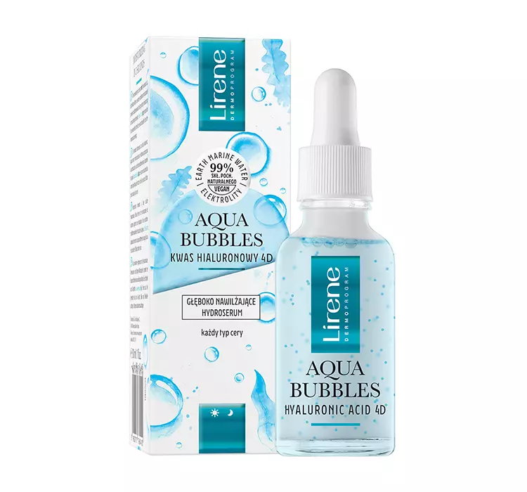 LIRENE AQUA BUBBLES GŁĘBOKO NAWILŻAJĄCE HYDROSERUM 30ML