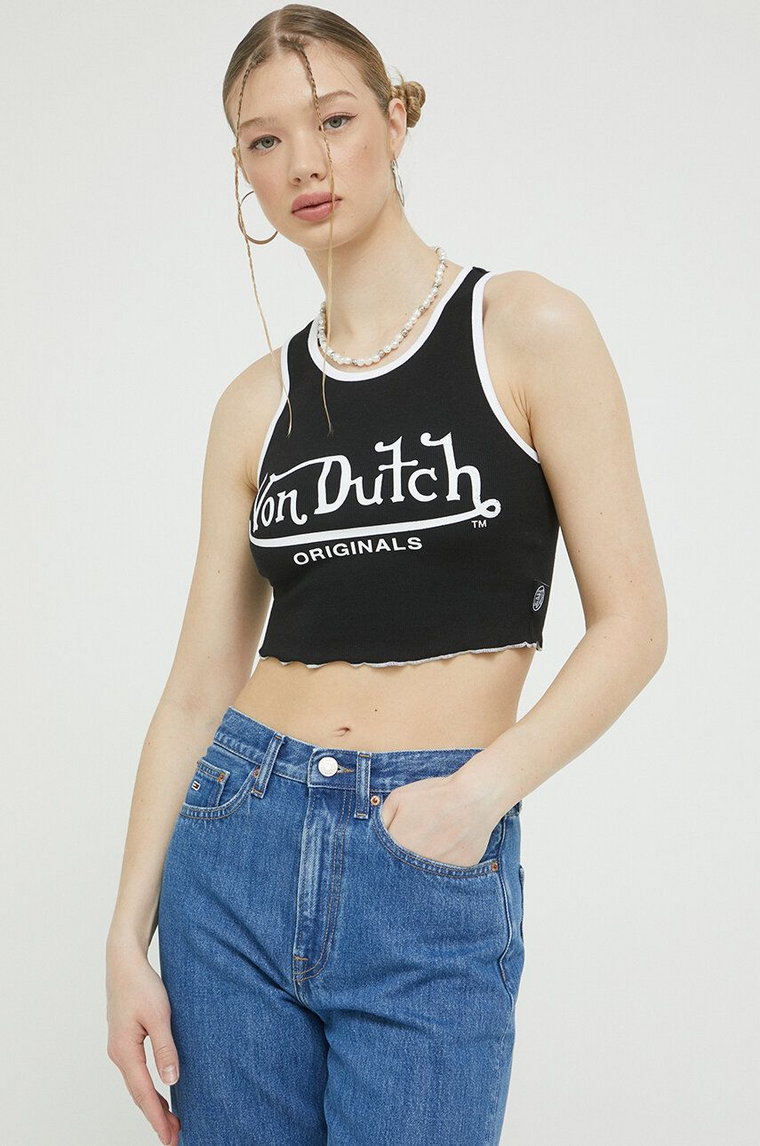 Von Dutch top damski kolor czarny