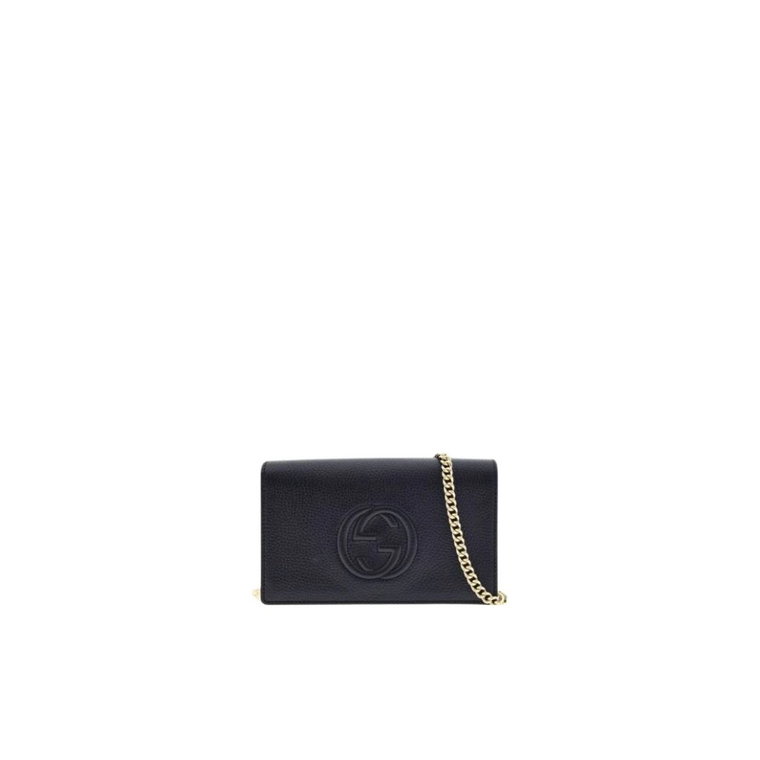 Czarna Soho Clutch Torebka Gucci