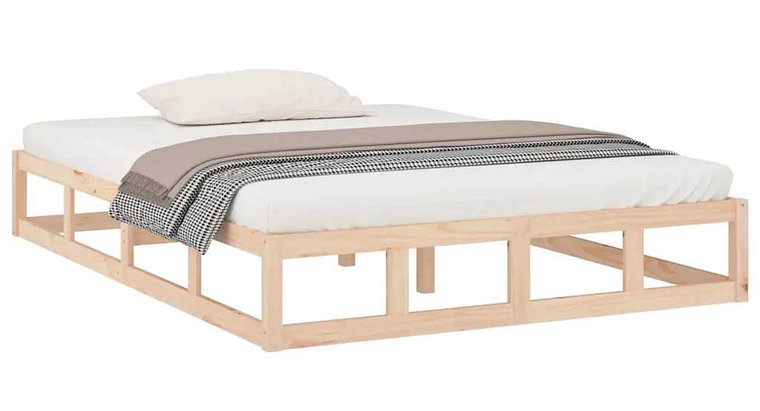 Dwuosobowe łóżko z naturalnej sosny 160x200 - Kaori 6X