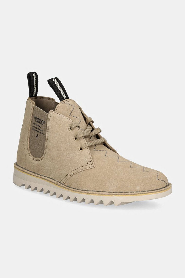 Clarks Originals sztyblety zamszowe Desert x Neighborhood męskie kolor beżowy 26179531