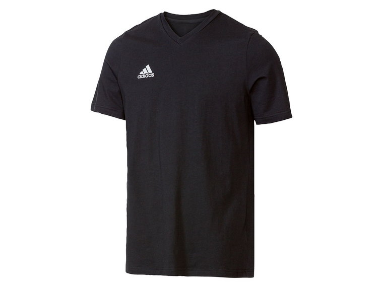 adidas T-shirt męski Entrada 22 z bawełny (M, Czarny)