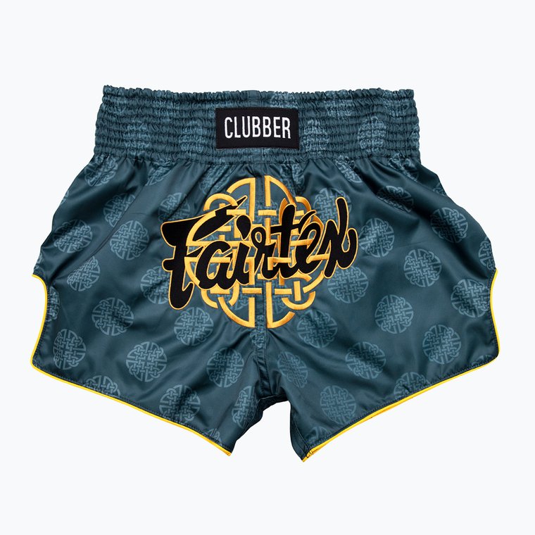 Spodenki treningowe Fairtex Muay Thai Shorts BS1915 "Clubber" pacific green