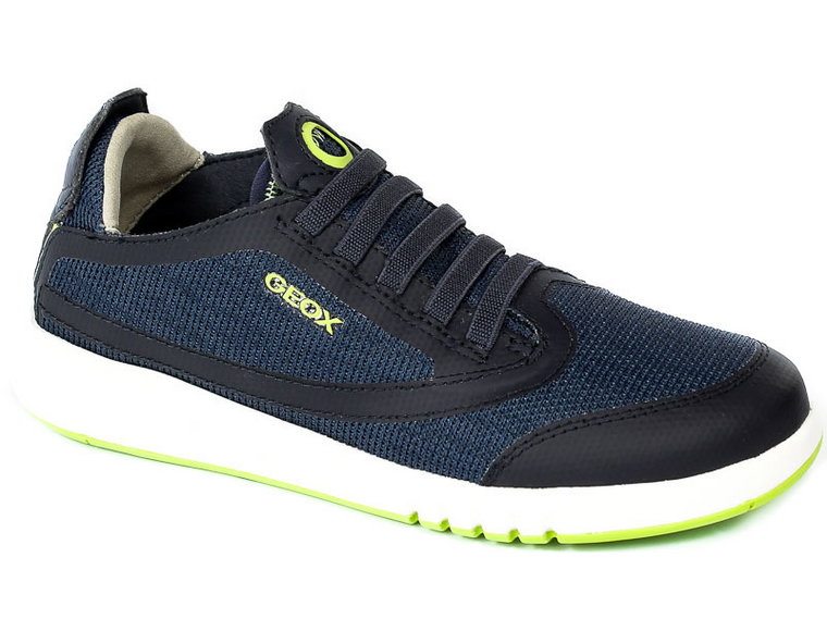 Półbuty Geox J25BNA-07TBC Navy Lime Green R.32-35