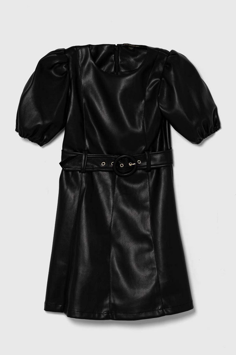Guess sukienka dziecięca kolor czarny mini rozkloszowana J4YK21 WE8D0