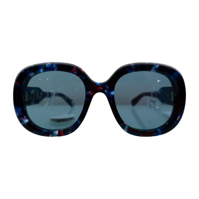 Oversized okulary przeciwsłoneczne Gaya Ch0153S-008 Havana Blue Limited Edition Chloé