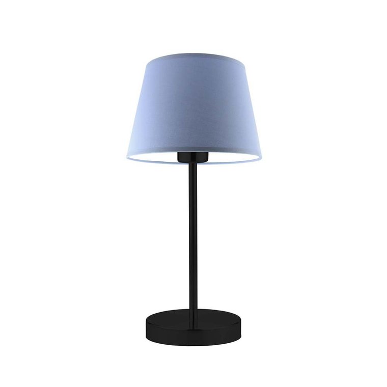 Lampka nocna LYSNE Siena, 60 W, E27, niebieska/czarna, 41,5x19,5 cm