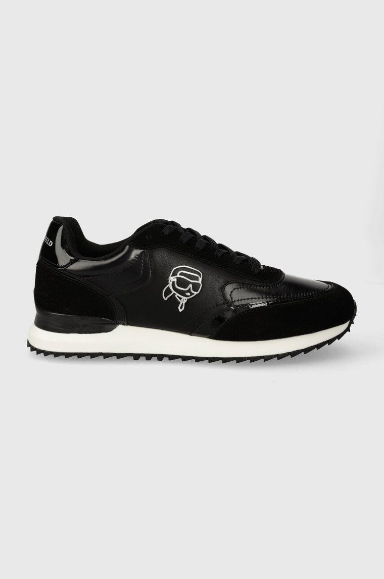 Karl Lagerfeld sneakersy skórzane VELOCITOR II kolor czarny KL52931N