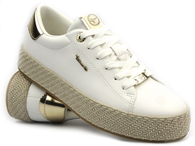 Sneakersy damskie - TAMARIS 1-23713-42, białe