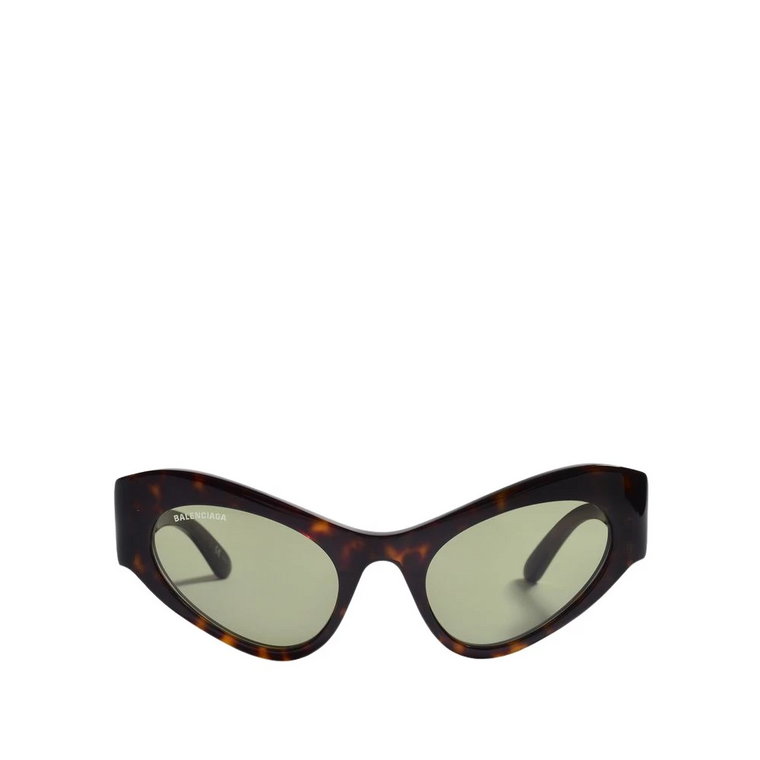 Brązowe Okulary Przeciwsłoneczne Cat Eye z Acetat Balenciaga
