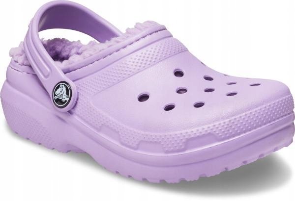 Dziecięce Ocieplane Buty Klapki Chodaki Crocs Classic Lined Clog 23-24