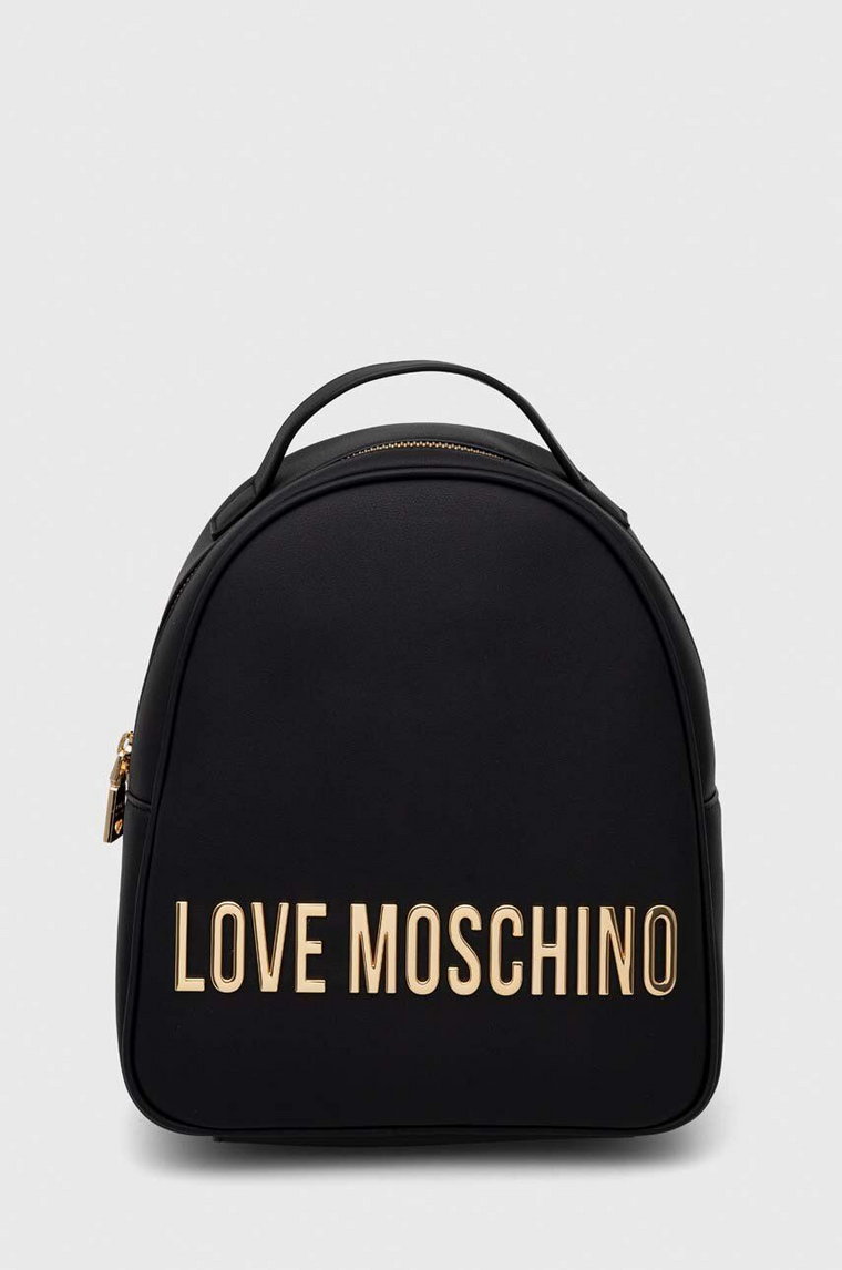 Love Moschino plecak damski kolor czarny mały gładki