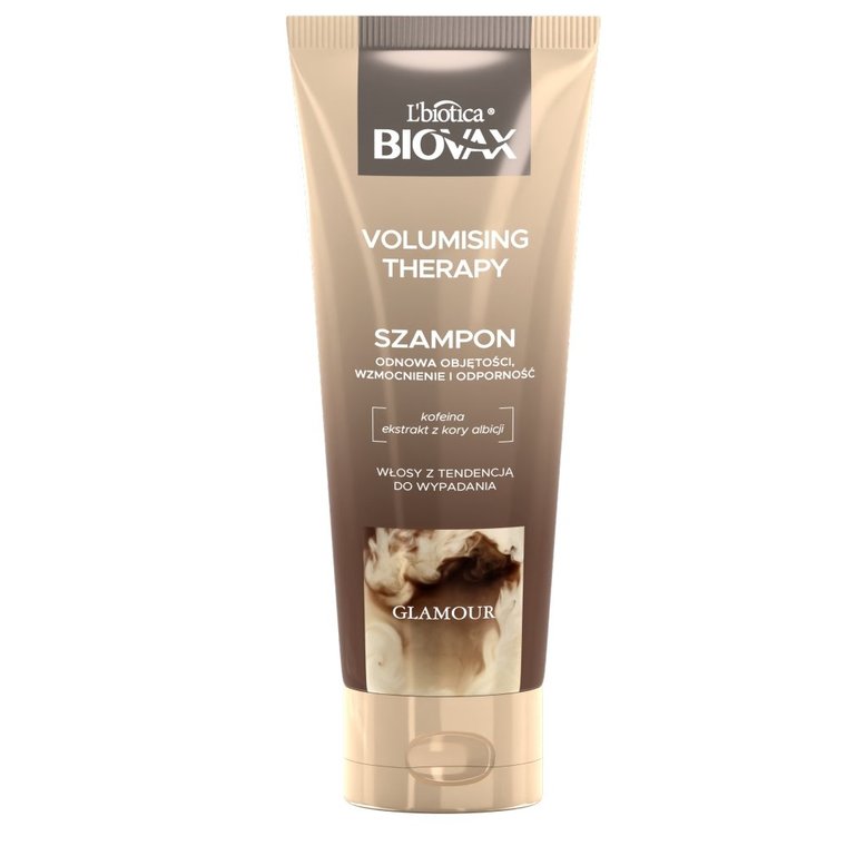 Biovax, Glamour Volumising Therapy, Szampon do włosów z kofeiną, 200 ml