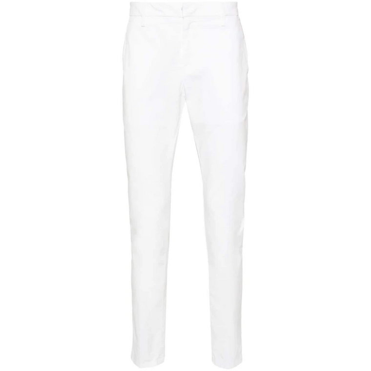 Spodnie Slim-fit z białej bawełny Dondup