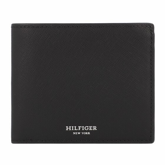 Tommy Hilfiger TH Saffiano Portfel Ochrona RFID Skórzany 11.5 cm black