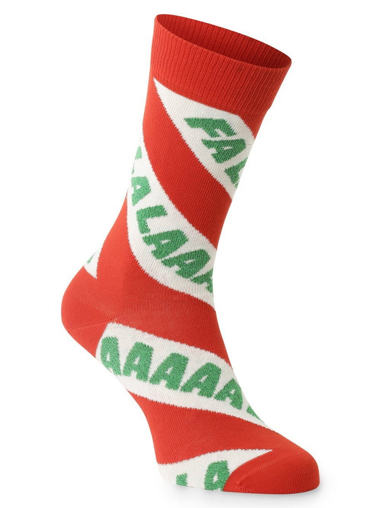 Happy Socks - skarpety z drobnej dzianiny, czerwony|wielokolorowy