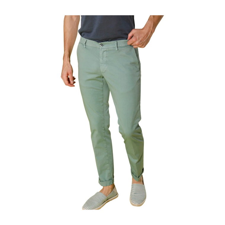 Spodnie Chino z Rozciągliwego Satynu Regular Fit Mason's