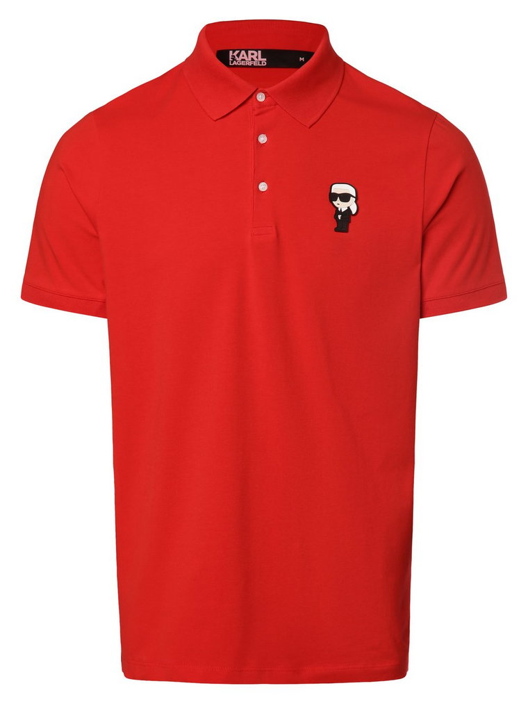 KARL LAGERFELD - Męska koszulka polo, czerwony