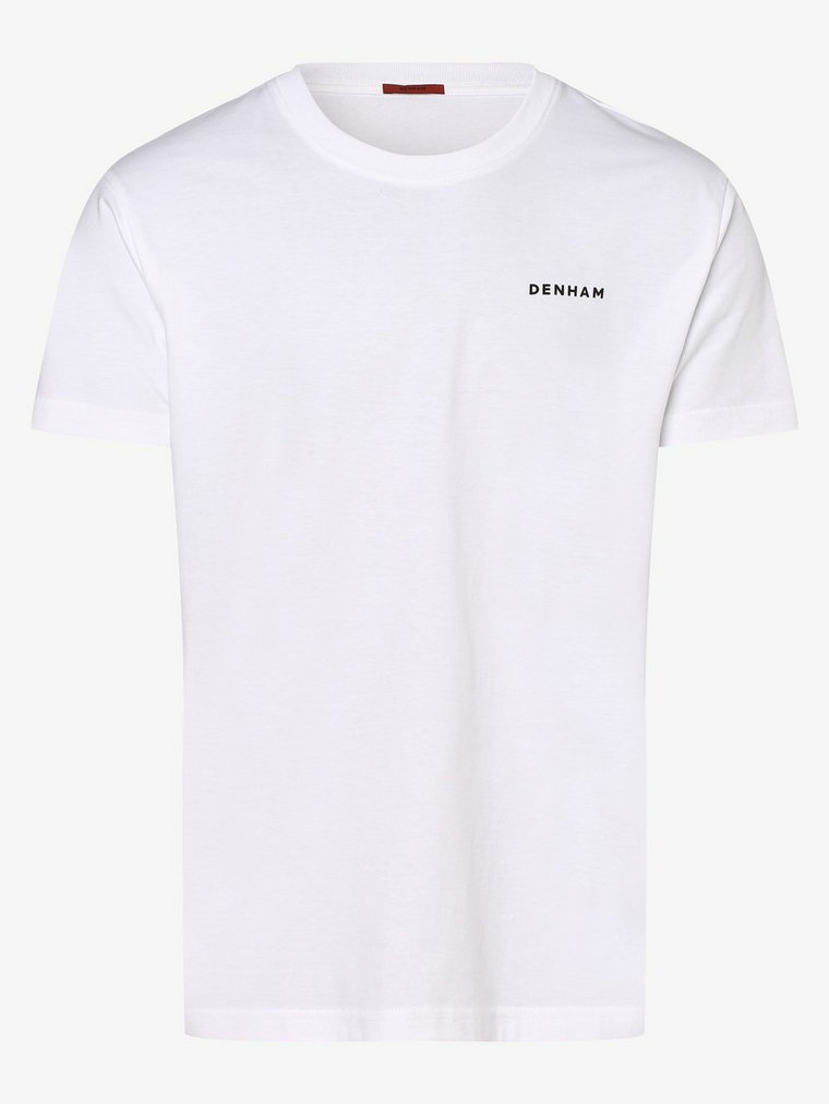 DENHAM - T-shirt męski, biały