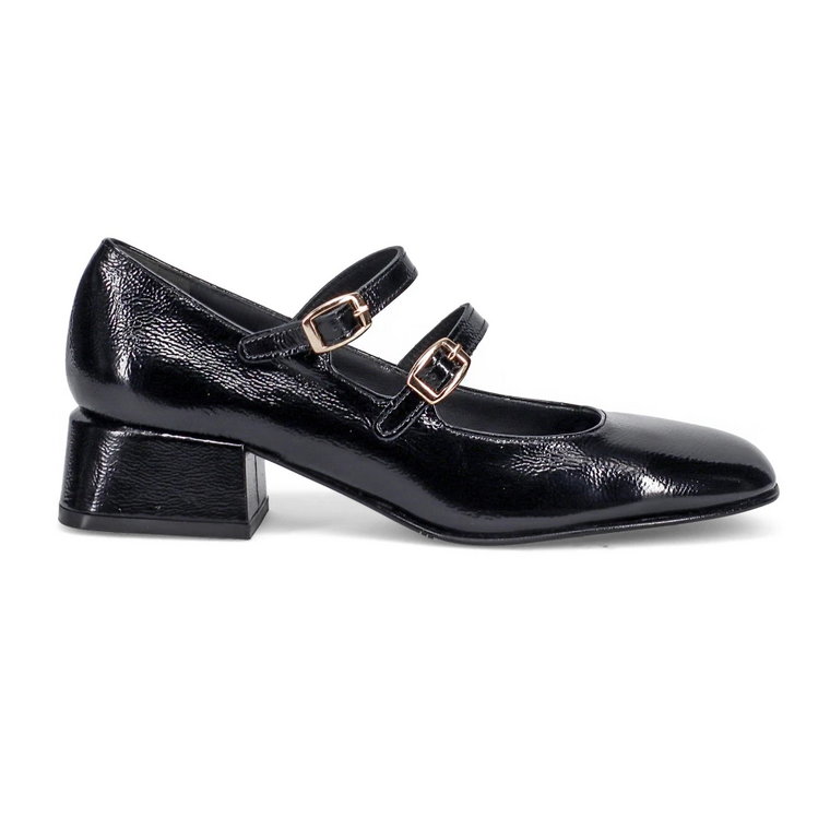 Eleganckie czarne buty na obcasie Sangiorgio