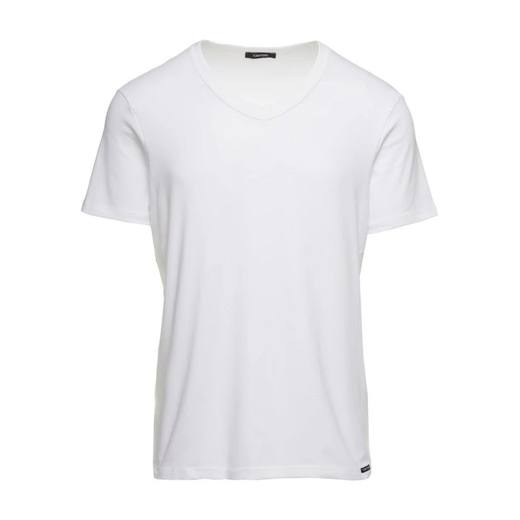 Białe koszulki i pola - Styl V Tom Ford