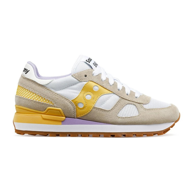 Bianco Giallo Viola Shadow Sneakers Saucony