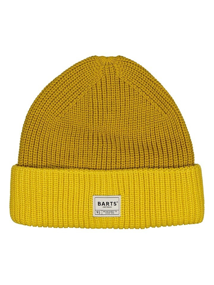 Barts Czapka beanie w kolorze żółtym