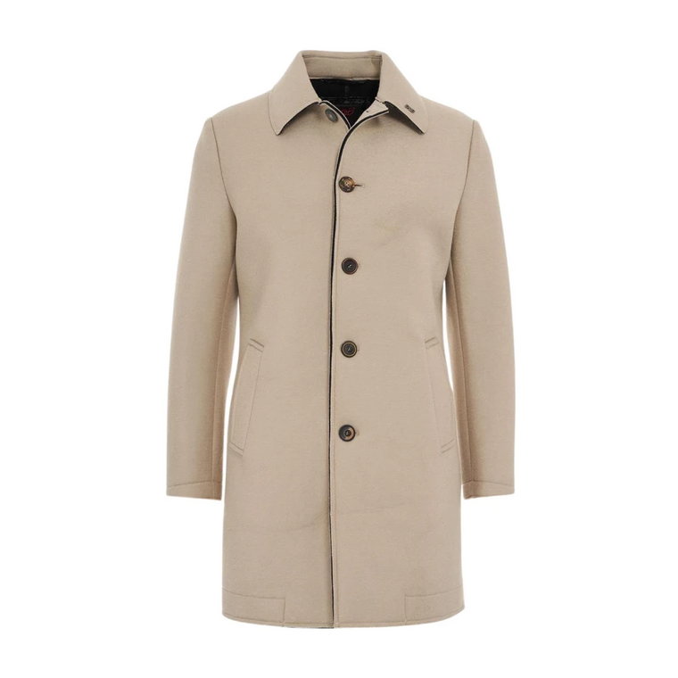 Stylowy Single-Breasted Coat dla Mężczyzn Bob