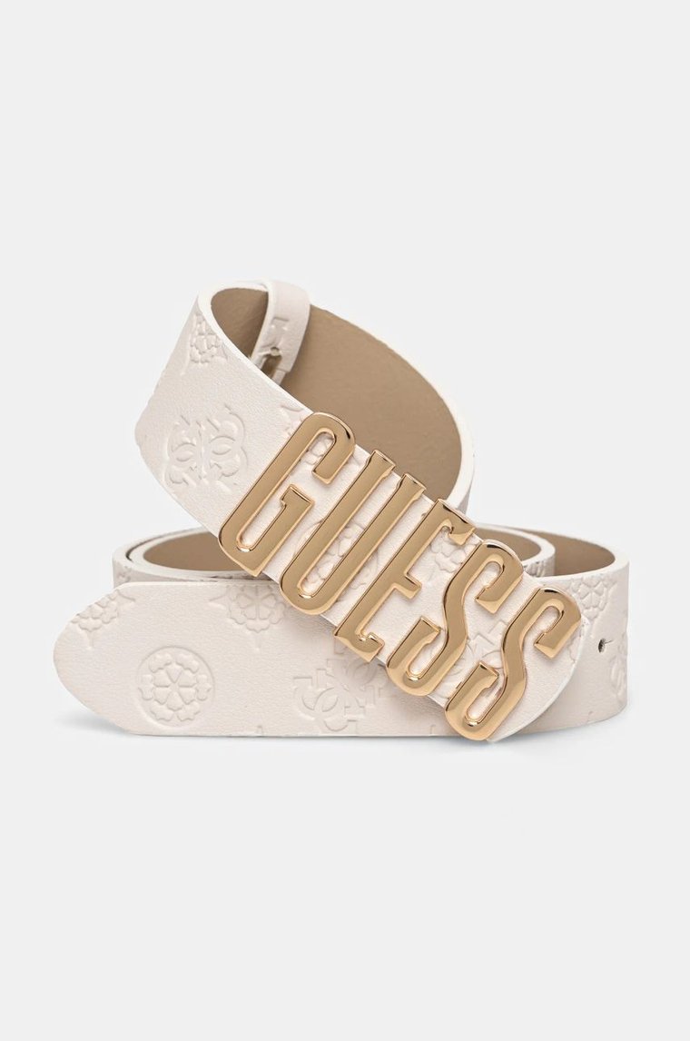 Guess pasek GERTY damski kolor beżowy BW9196 P5135