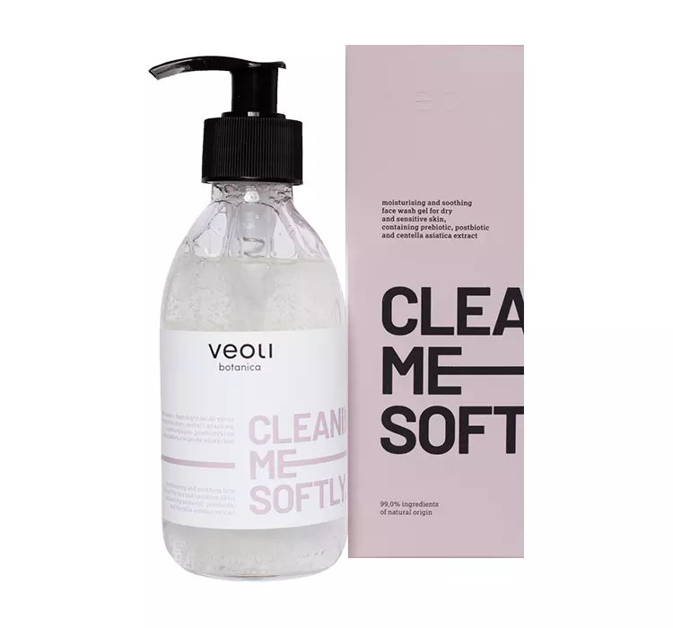 VEOLI BOTANICA CLEANING ME SOFTLY NAWILŻAJĄCO-ŁAGODZĄCY ŻEL DO MYCIA TWARZY 190ML