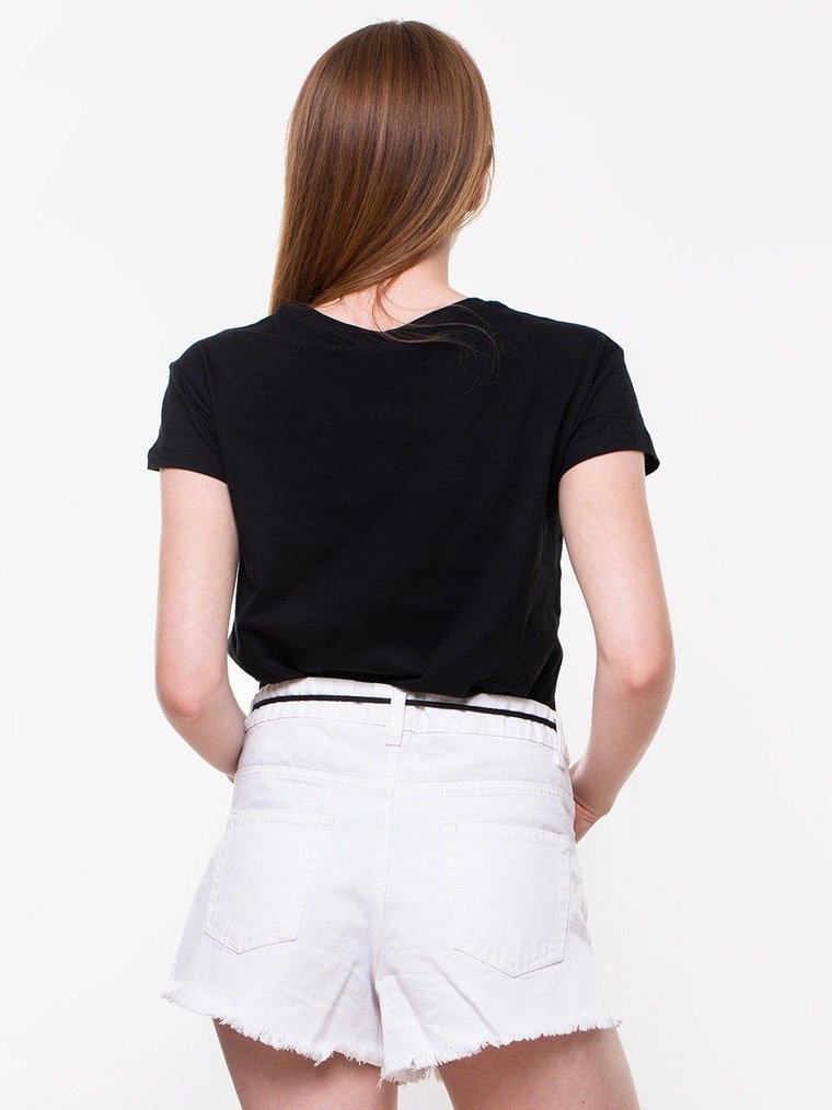 MT735 Ladies Waiting For Friday Box Tee Black