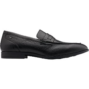 Eleganckie wsuwane buty męskie am shoe - Męskie - Kolor: Czarne - Rozmiar: 45