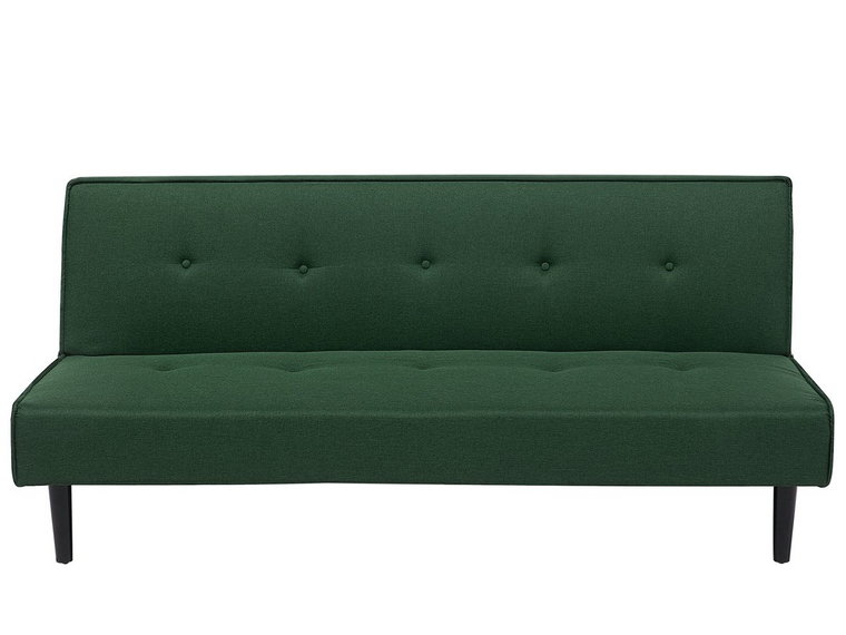 Sofa tapicerowana BELIANI Visby, trzyosobowa, ciemnozielona, 180x92x80 cm