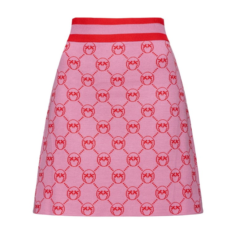 Żakardowa spódnica mini Monogram Pinko