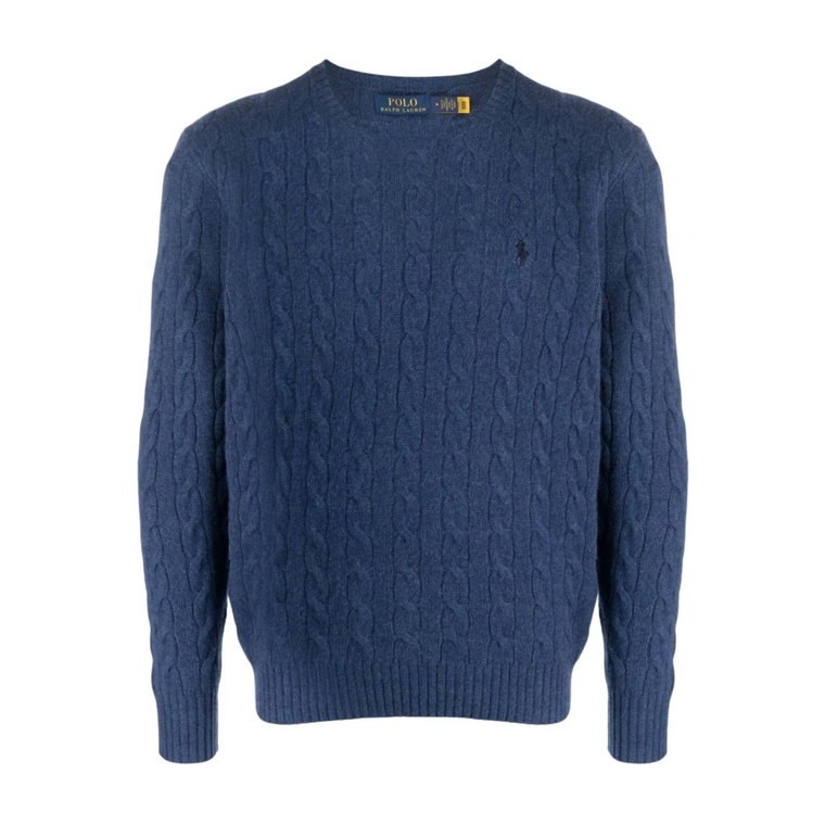 Niebieskie Swetry - Długi Rękaw Pullover Polo Ralph Lauren