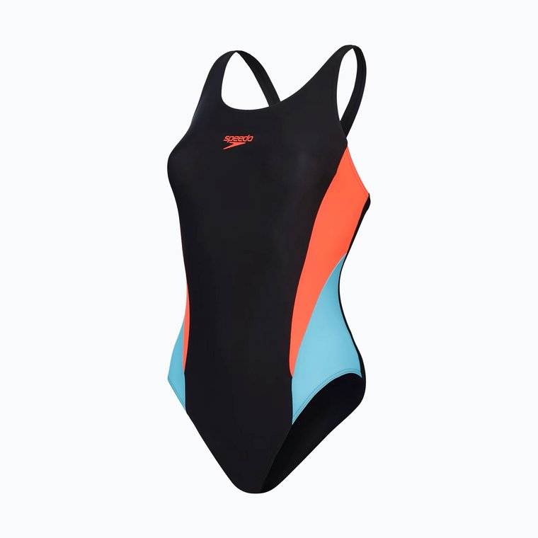 Strój pływacki jednoczęściowy Speedo Colourblock 2.0 black/siren red/picton