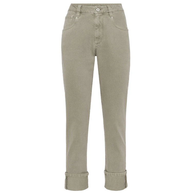 Sage Green Monili Chain Jeans Brunello Cucinelli