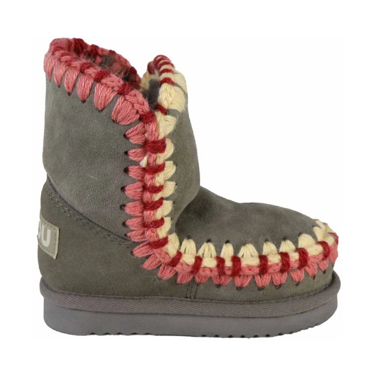 Szare i Wielokolorowe Buty Eskimo Kids Mou