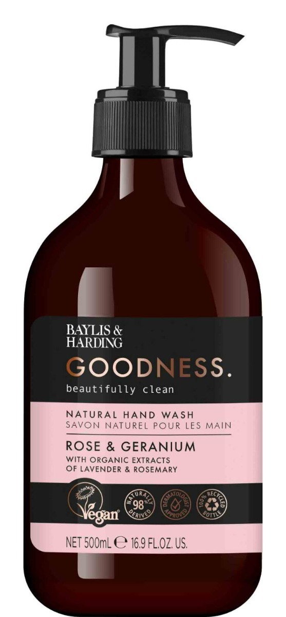 Baylis & Harding Mydło w płynie Goodness Rose & Geranium 500 ml