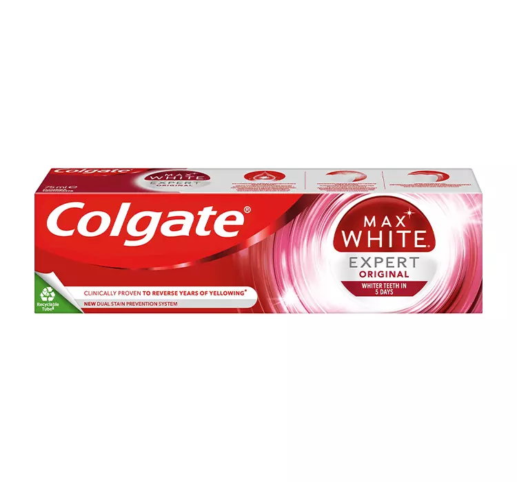 COLGATE MAX WHITE EXPERT ORIGINAL PASTA DO ZĘBÓW 75ML