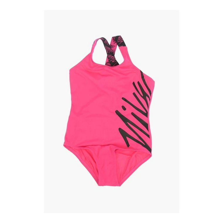 Nike One Piece Swimsuit with Side Logo-print Nike