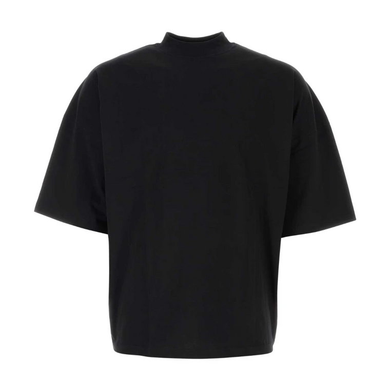 Klasyczny Czarny T-shirt z Bawełny Jil Sander